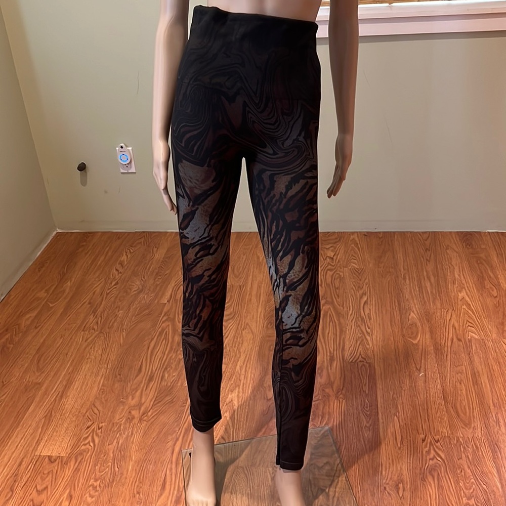 M Rena Animal Print Legging With Wide Waistband O/S